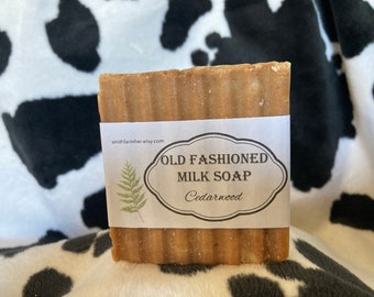 Cedarwood Raw Milk Soap