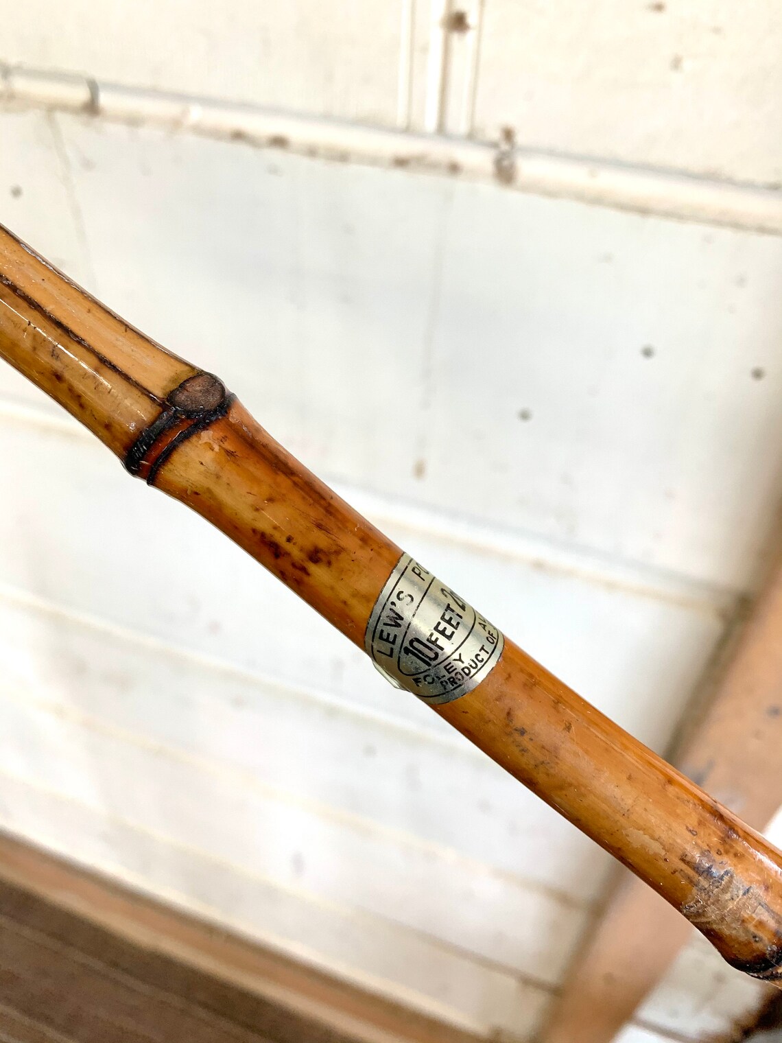 Vintage Lews Bamboo Cane Fishing Pole 10 foot 2 piece Etsy