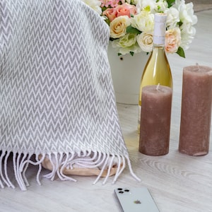 Super elegant cotton blanket,  Picnic Throw Blanket, Bedspread Wedding Cotton Anniversary Gift