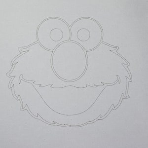 Red Monster Pre-Drawn Canvas