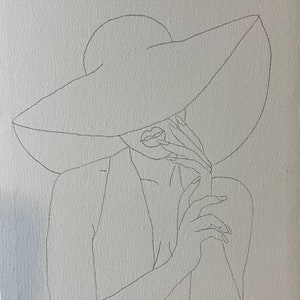 Vorgezeichnete Leinwand (Big Hat)
