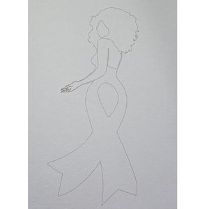Breast Cancer Awareness Pre-Drawn Canvas