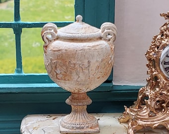 Miniature Grecian Urn dollhouse Miniature Furniture Vase