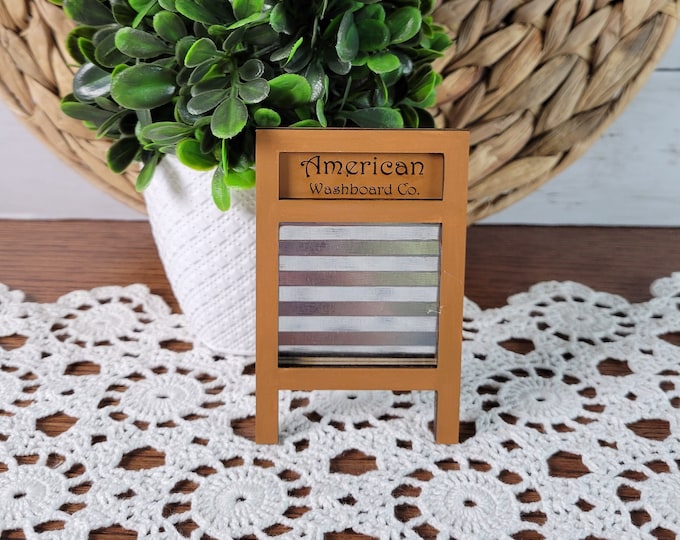 Mini Washboard Miniature Washboard Tiered Tray Decor Laundry Board