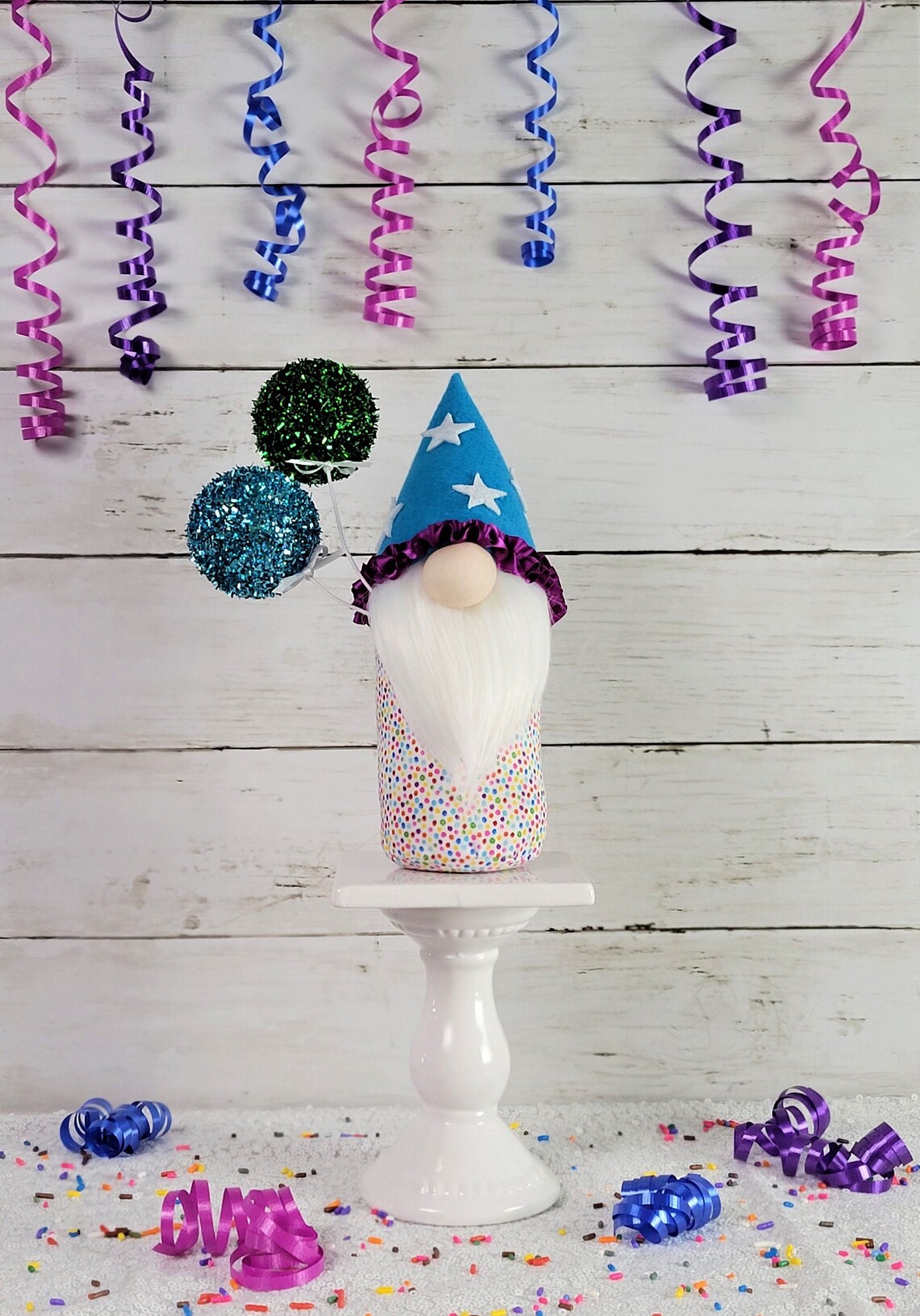 Birthday gnome party gnome celebration gnome balloon  etsy
