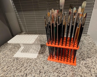 54 brush, tall brush holder