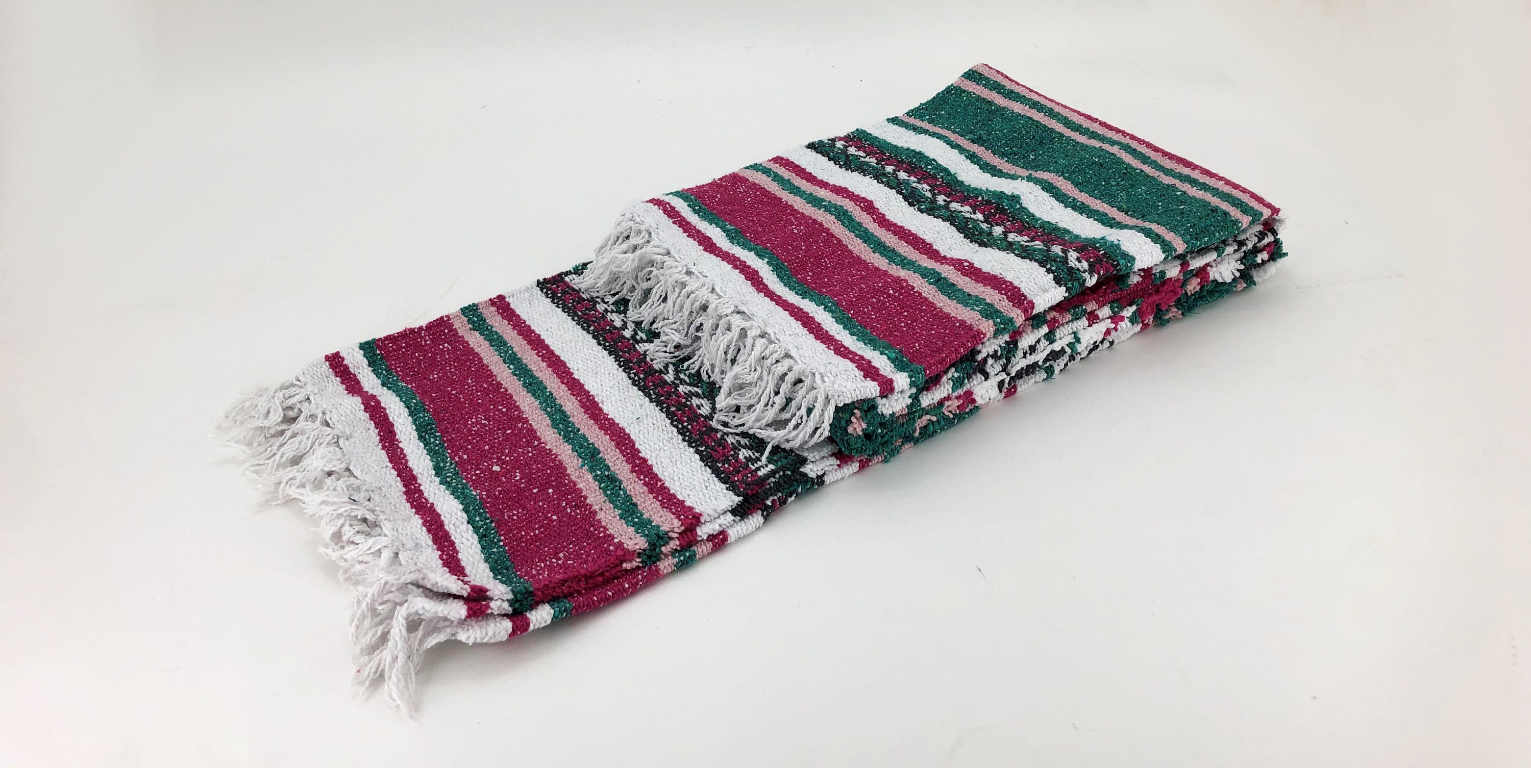 Mexican Handmade Baja Blankets Throws Vintage Mexico Blanket Etsy