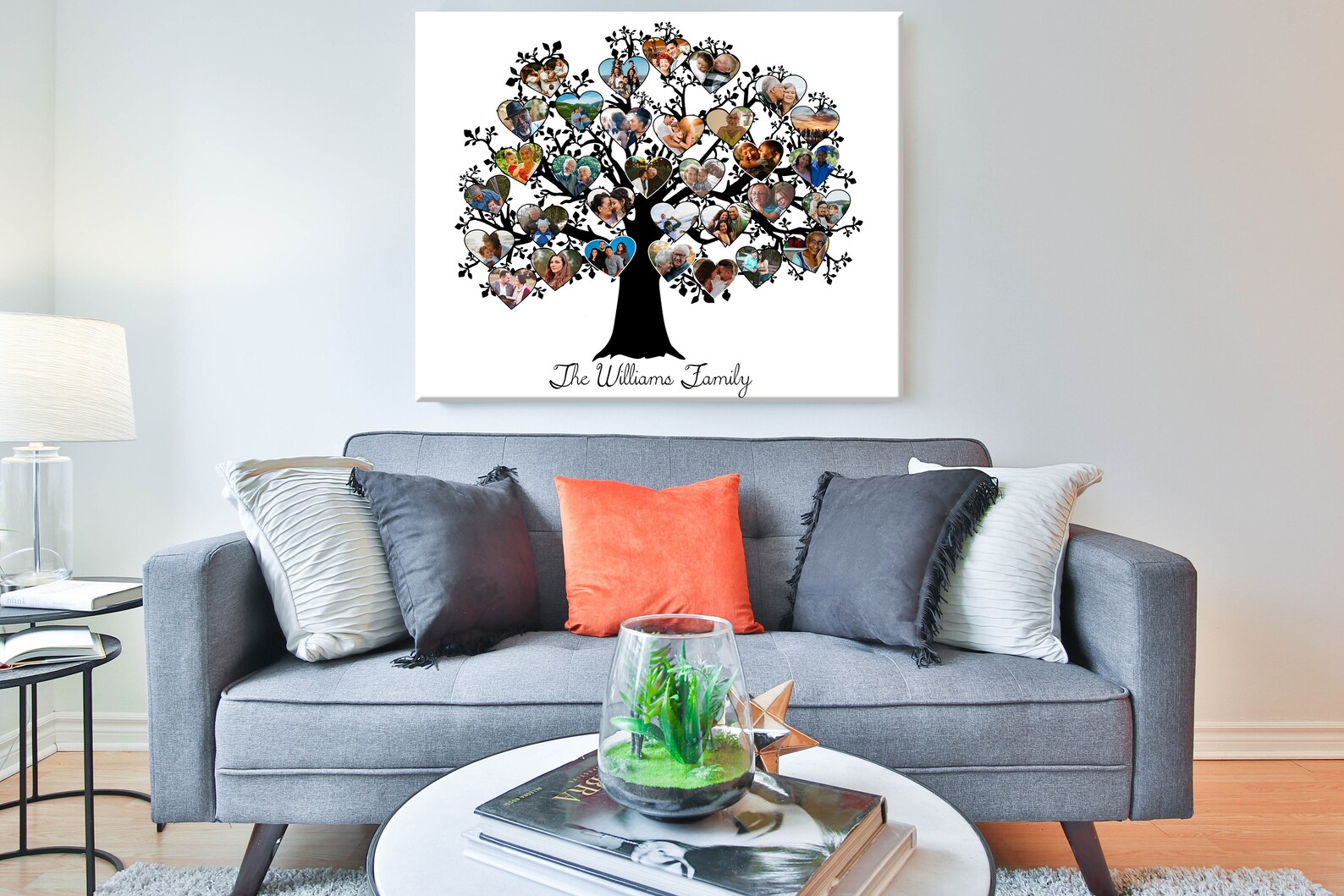 Family Tree Photo Collage Custom Family Tree Photo Collage Etsy