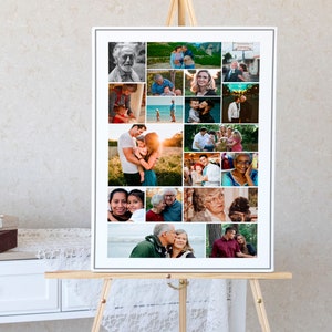 This is a funeral poster, funeral welcome poster, in loving memory poster, or celebration of life poster. It is editable and downloadable. This funeral photo display comes in several sizes. We have other memorial service templates available.