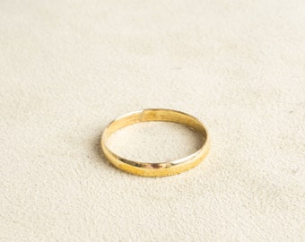 Simple ring brass gold wedding ring handmade