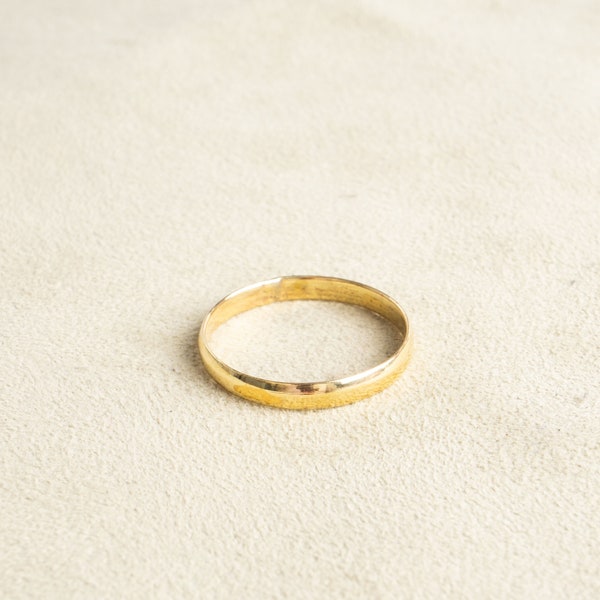 Simpler Ring Messing gold Ehering handgemacht