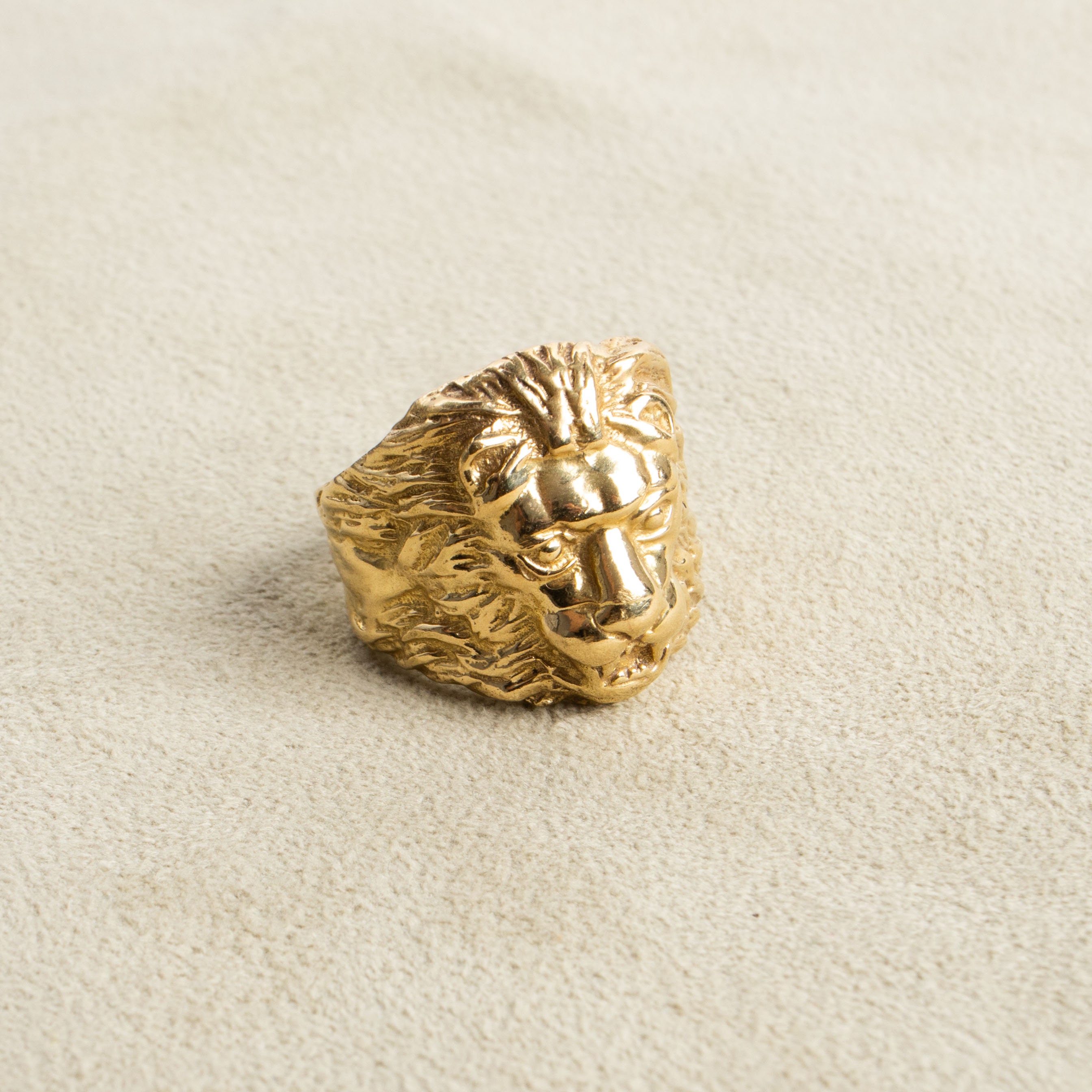 Cabeza de leon Leo anillo oro hecho a mano Etsy Mexico