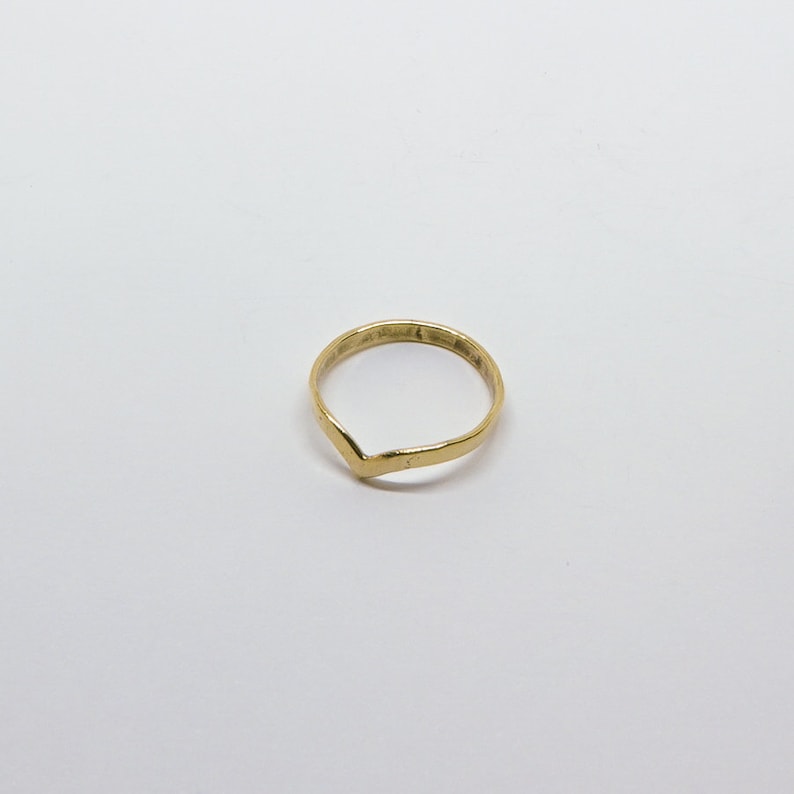 Knucklering Chevron Ring Handmade B2