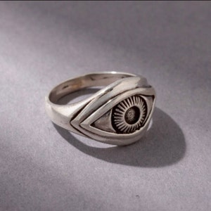 Talisman Böser Blick Schutz Augen Ring aus 925 Sterling Silber Bild 6