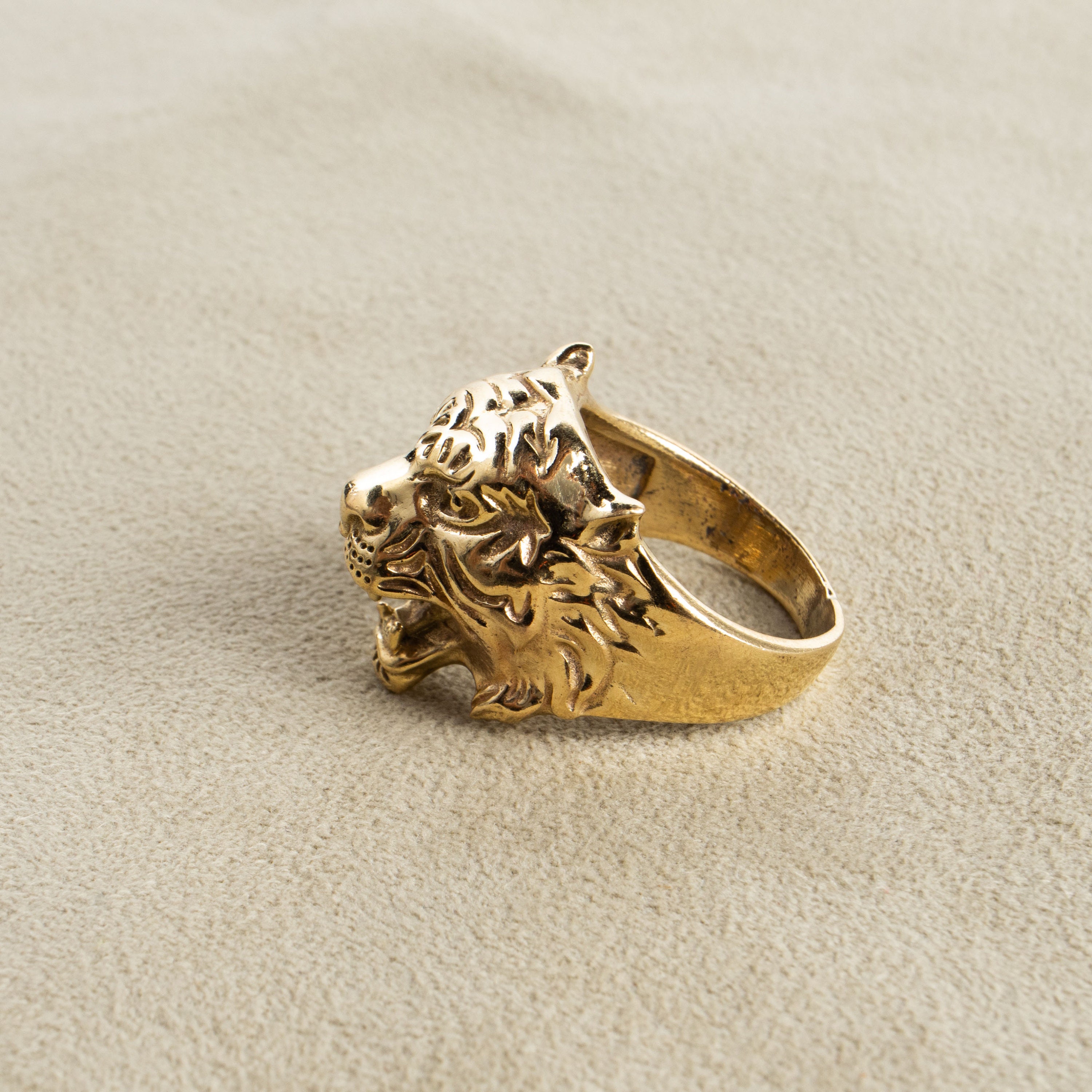 【新品未開封☆ドラゴン＆タイガーシャンパンゴールド2本セット♡ゴージャス縁起物】 JINAO Hip Hop US Dollar Sign Rings 18K Gold Plated Iced Out