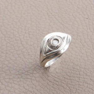 Talisman Böser Blick Schutz Augen Ring aus 925 Sterling Silber Bild 9