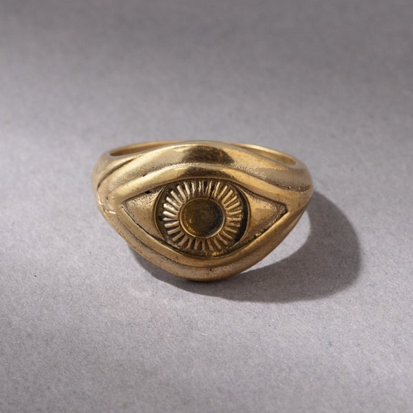 Talisman Böser Blick Schutz Augen Ring gold