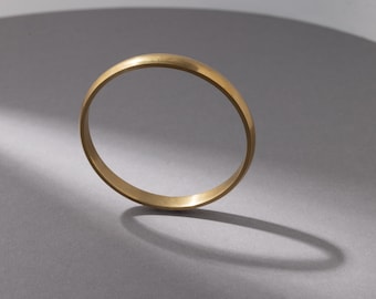 Wide brass bangle – handmade, solid jewelry