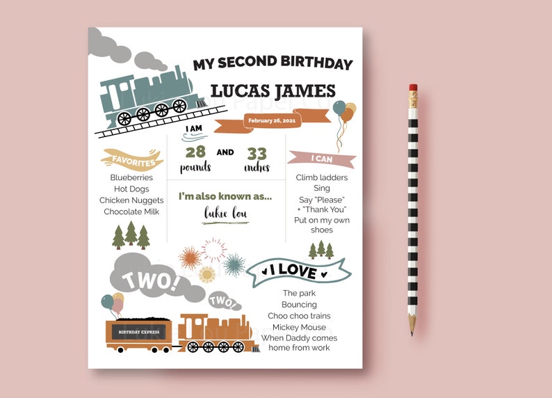 Chugga Chugga Two Two Banner-Free Shipping-Train Birthday-Second Birthday-Choo Choo Train Banner-Boys Birthday-Muted Birthday Theme