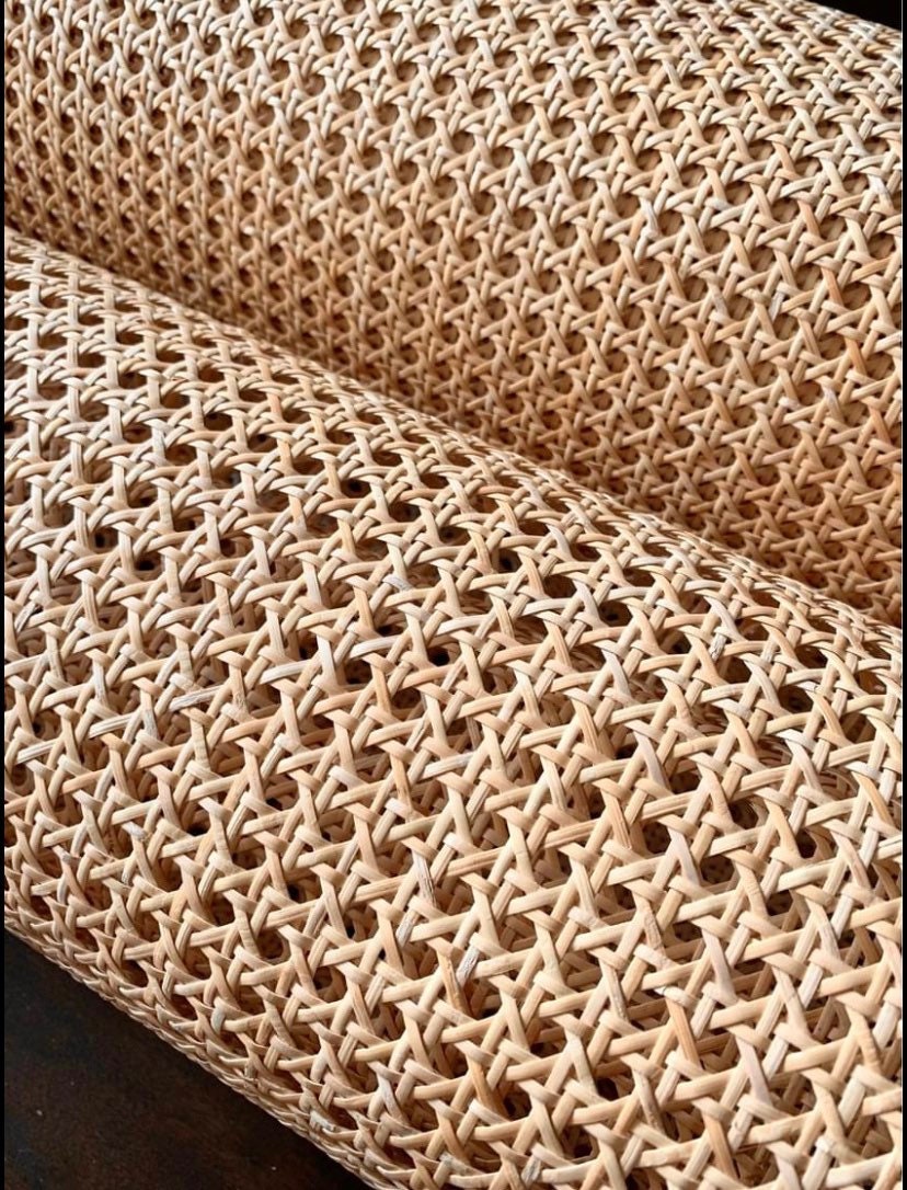 24 Wide Natural Rattan Cane bing Classic 1/2 open Etsy