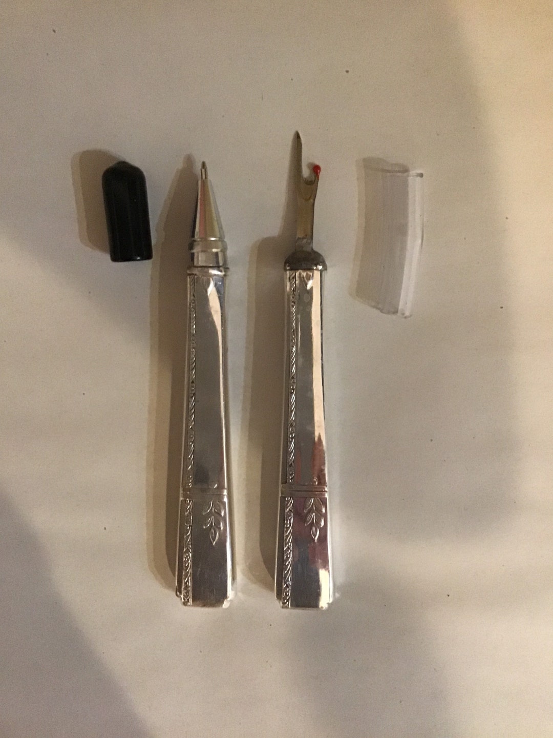 Little Ripper Pen Silver Plated Handled Seam Ripper and Matching Silverplate Pen Set. - Etsy