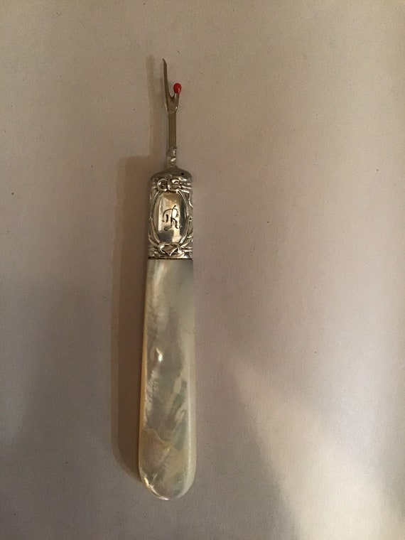 Antique Sterling and Mother of Pearl Handled Seam Ripper - Etsy