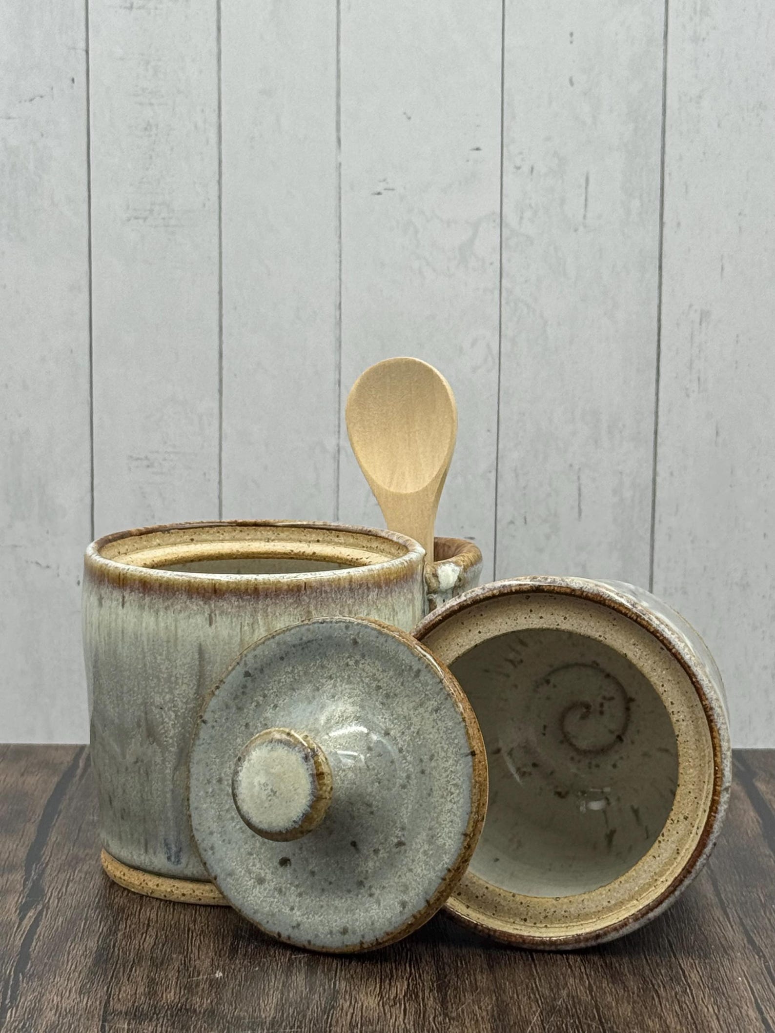 Stacking Salt Stacking Salt and Pepper Container Set, Spice Jars, Salt Cellar, Salt ...