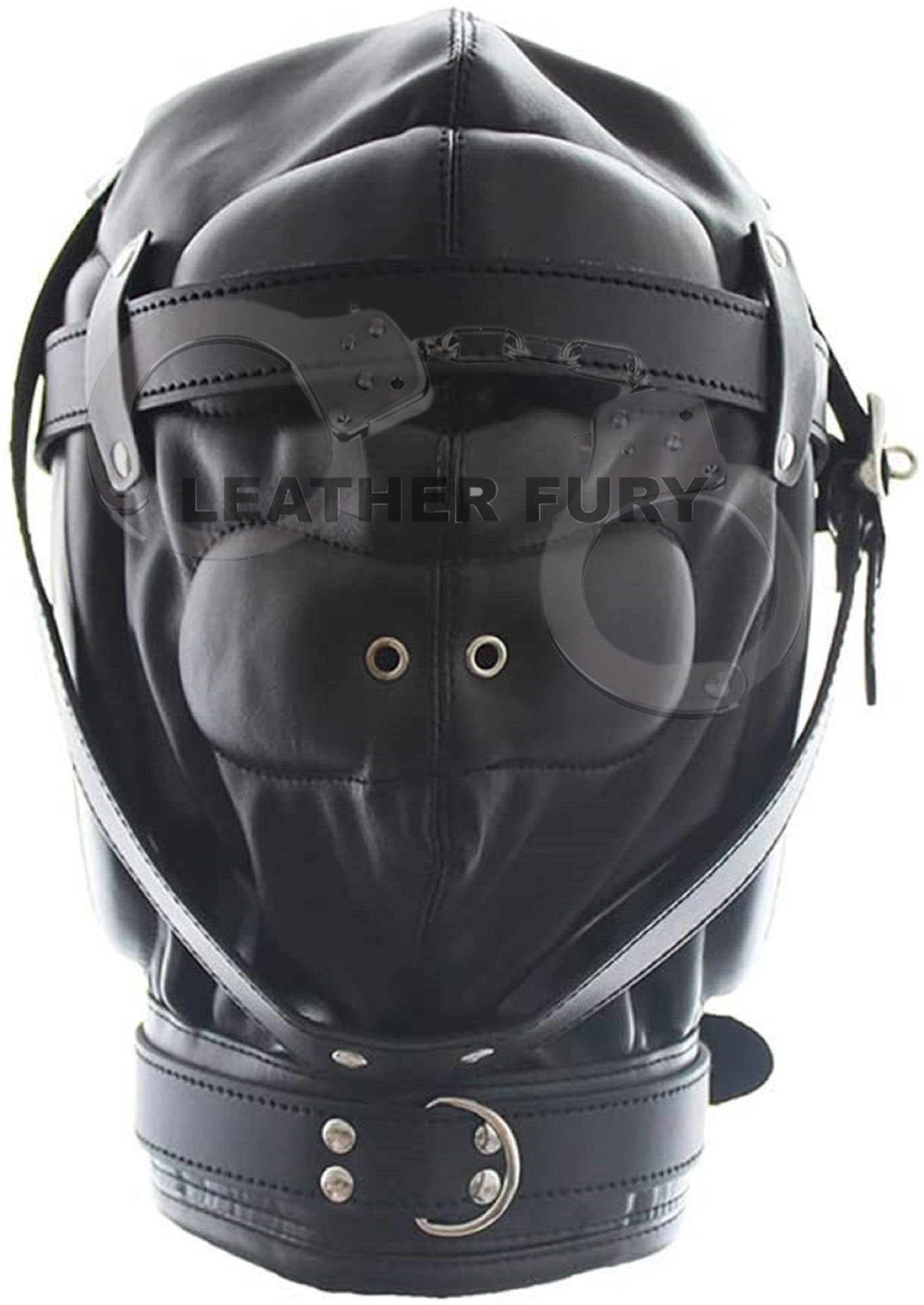 Bondage Gimp Bodysuit Costume Adult Black Hood Bootcovers Thong Gag Nipple Clamps