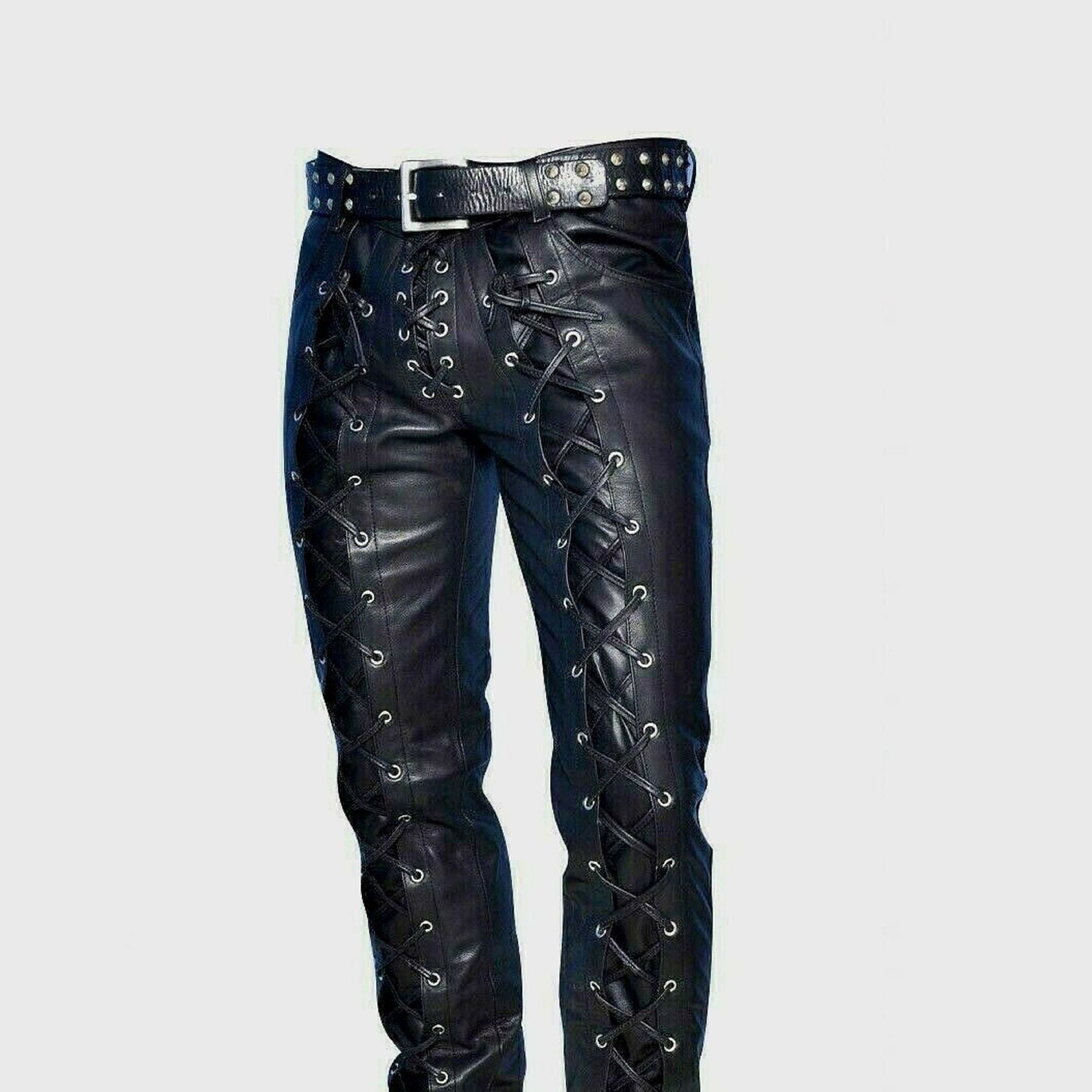 Update more than 81 white leather pants mens best in.eteachers