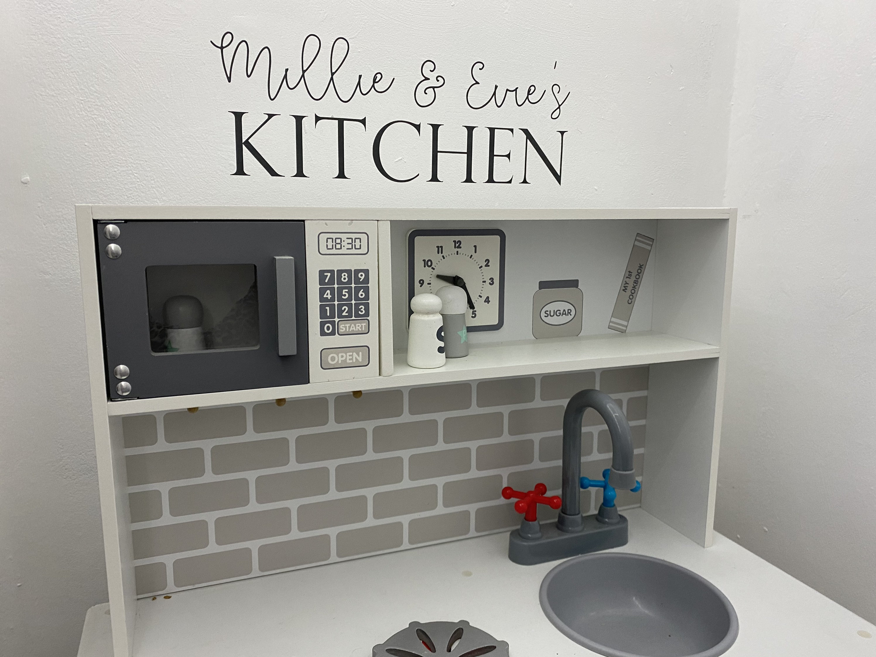 Personalised Children Kid Play Kitchen Wall Stickers Art Vinyl Etsy.de