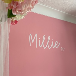 Vinilo decorativo de pared con nombre personalizado: Pegatinas de vinilo para habitación infantil