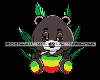 weed teddy bear