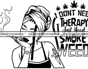 Download Girl Smoking Blunt Etsy