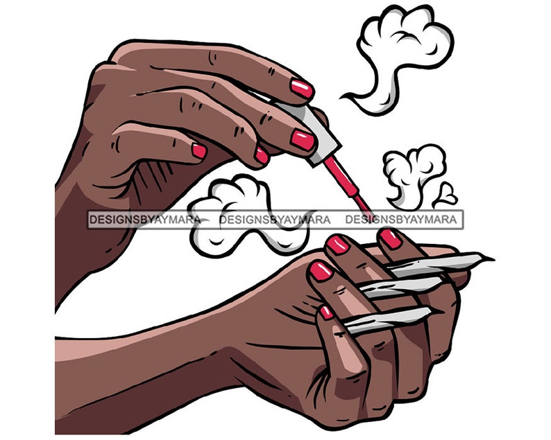 Joint Woman Hands Weed Leaf Blunt Marijuana Pot Stoned 420