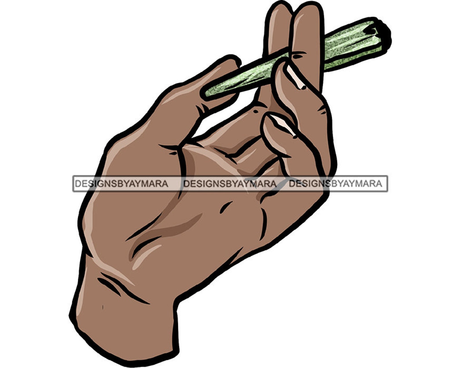 Male Hand Holding Blunt Cigarette Joint Weed Pot Grass Etsy