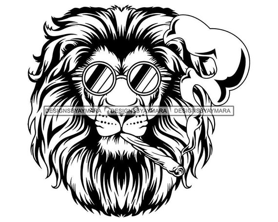 Download Lion Head Smoking Blunt Weed High Herb Pot Leaf Blunt ...