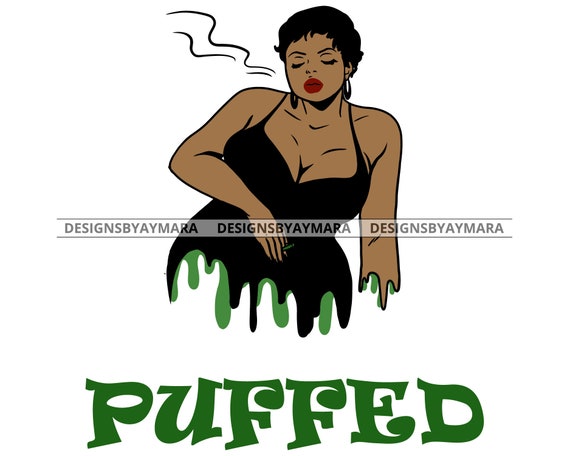 Download Beautiful Thick Black Woman Smoking Cigarette Paper Logo Fresh Etsy