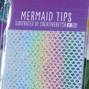 Mermaid Sticker Sheet #3, Mermaid French Tips, Mermaid Nail Tips, Mermaid Nail Wraps, Mermaid Scales, Mermaid Stickers, Fish Scale Nails