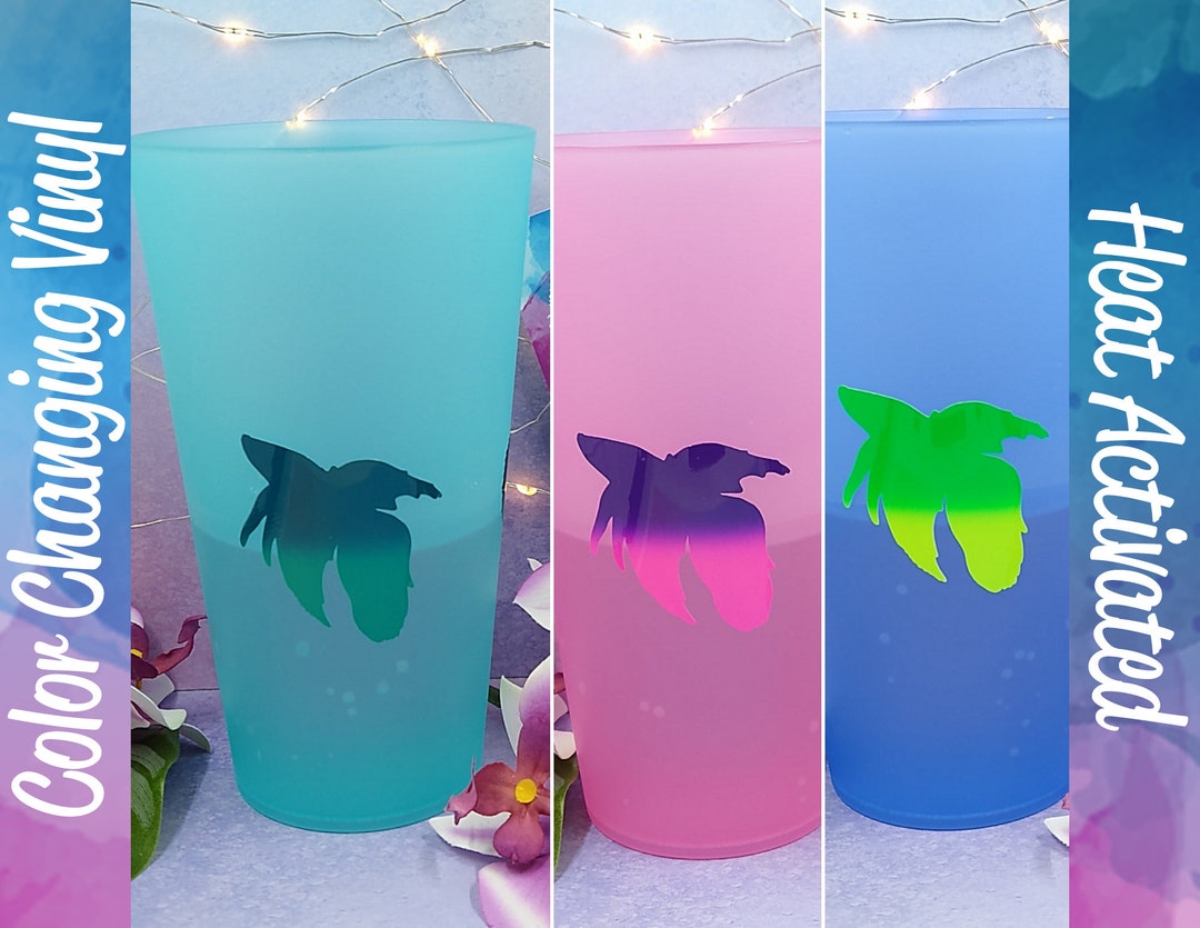 Heat Activated Color Changing Vinyl Decal Veiltail Sticker Etsy