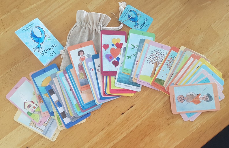 Jeu De 44 Cartes Oracle Divinatoire - Cartomancie & Guidance Spirituelle - Cadeau Introspection