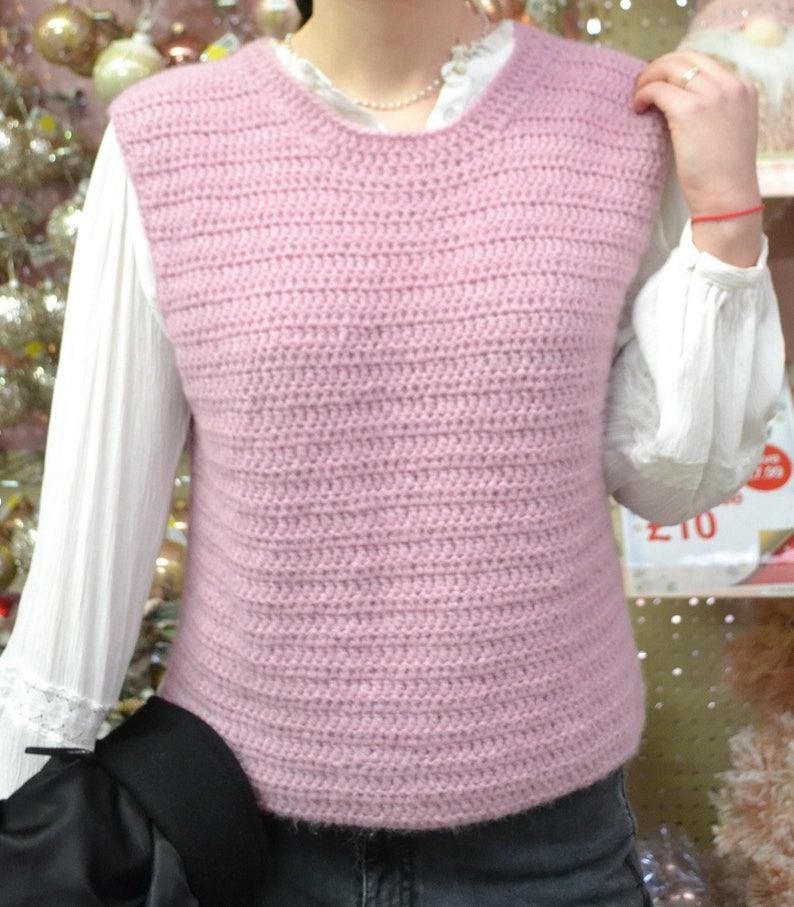 Sweater Vest Crochet Tutorial Pattern easy to Read With Step-by-step ...