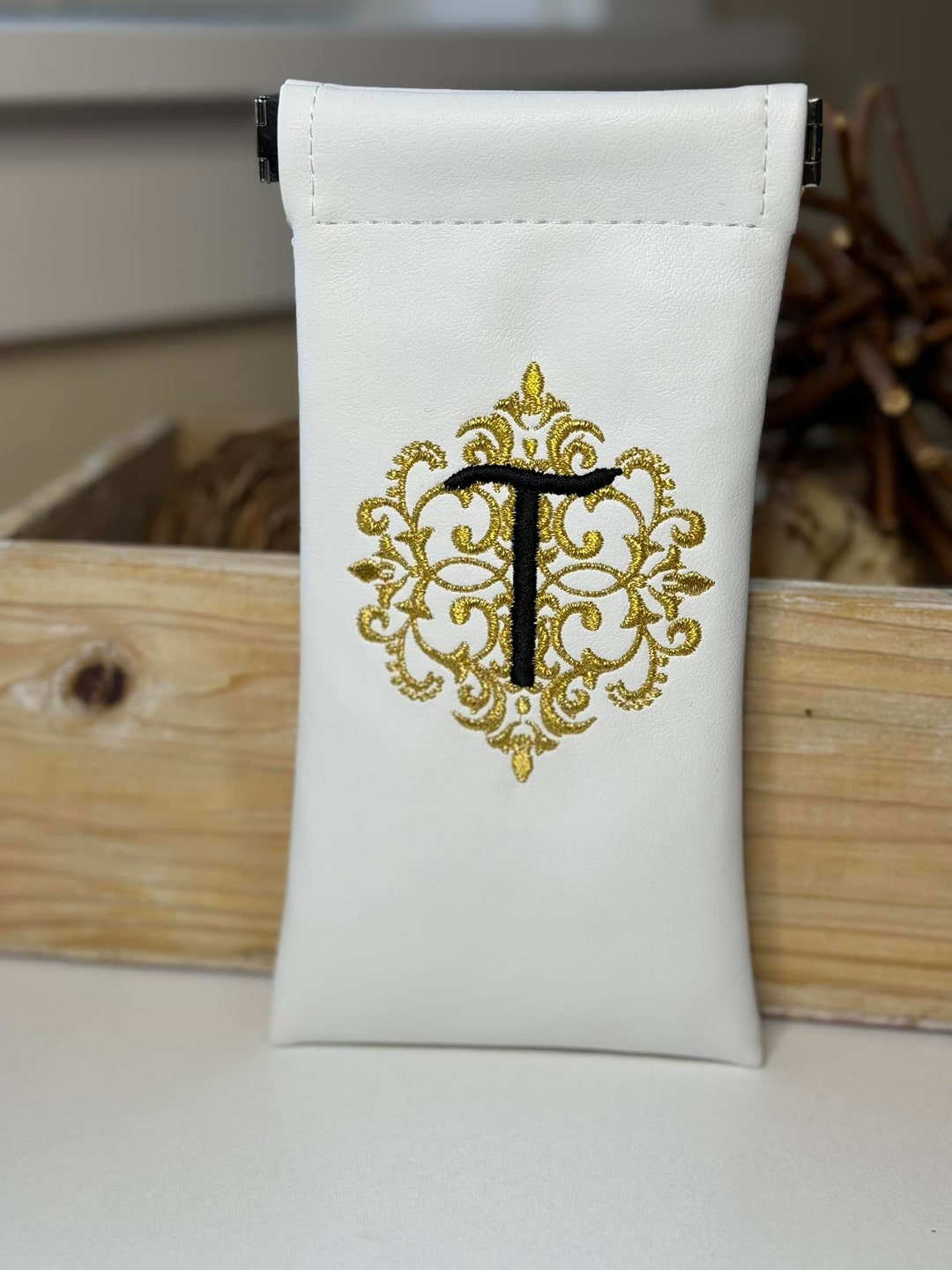 Monogram Case Eyeglass Case With Monogram and Initial - Etsy