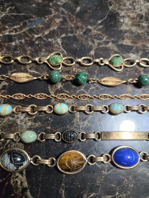 Lot of 6 Vintage Gold Filled Bracelets - image 3