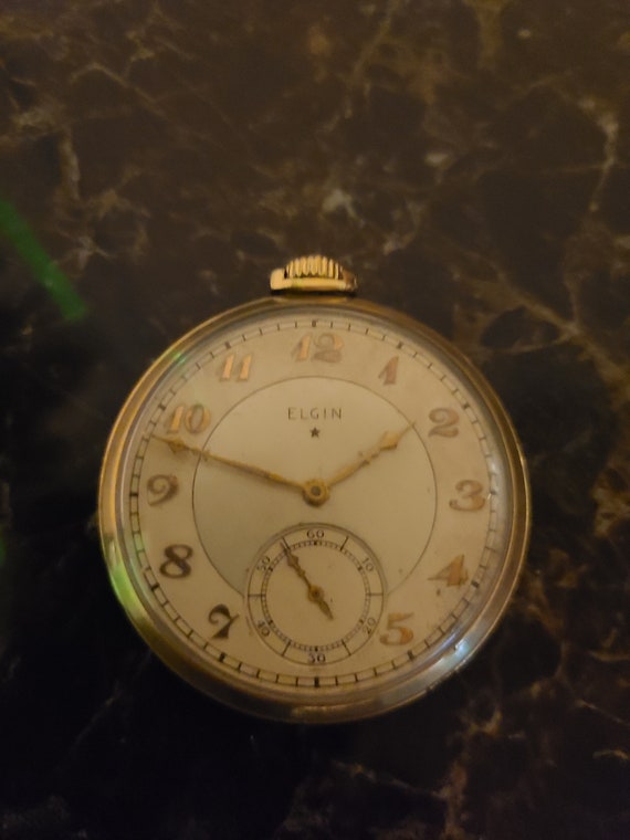 Antique 1920s Elgin 10k Gold Filled Ornate Engrave