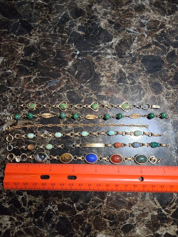 Lot of 6 Vintage Gold Filled Bracelets - image 5