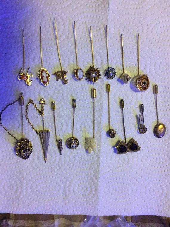 Vintage Cufflinks Lot of 17 Pairs Cuff Links double sided Mother of Pearl Plastic Novelty Metal Fabric Rhinestones