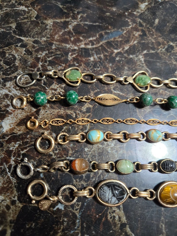 Lot of 6 Vintage Gold Filled Bracelets - image 2