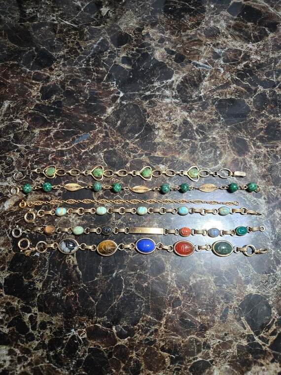 Lot of 6 Vintage Gold Filled Bracelets