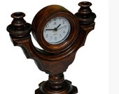 Desk Clock Wooden Table Clock Wood Handmade Alarm Clock Wood Vintage Clock Rustic Clock Wooden Mantel Clock Wood Kitchen Clock Tabletop