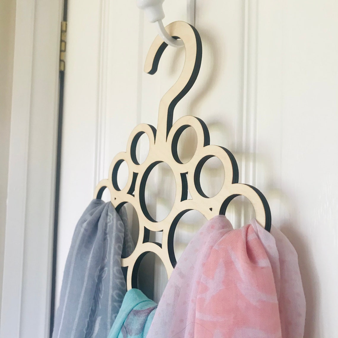 Wooden Scarf Hanger Plywood Scarf Organiser Clothing Etsy